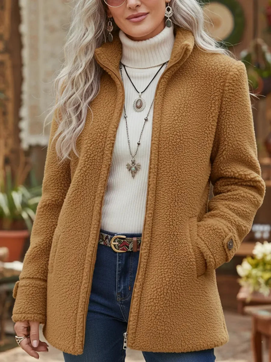 Annelies | Chaqueta Intermedia Suave Con Cremallera